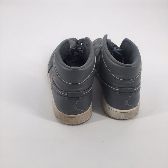 Jordan 1 Retro Mid Cool Grey High Top Sneakers Size 9.5 Mens Basketball Hooping main image 4
